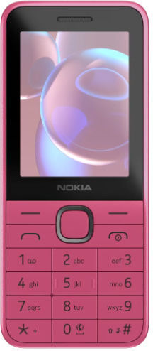 Nokia 225 4G (2024) Dual SIM Κινητό με Κουμπιά (Αγγλικό Μενού) Ροζ