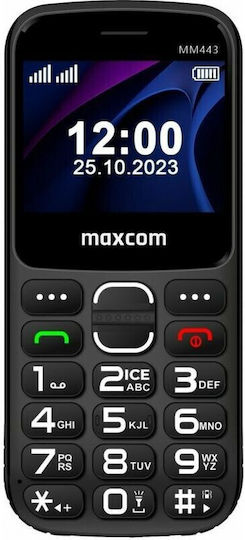 MaxCom MM443 Dual SIM Telefon Mobil cu Butoane Negru