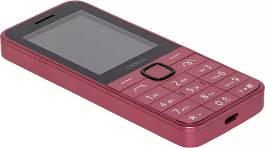 Nokia 225 4G (2024) Dual SIM Mobile with Buttons (English Menu) Pink