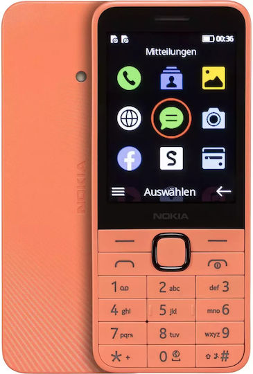 Nokia 215 4G (2024) Dual SIM Telefon Telefon Peach