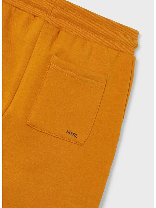 Mayoral Kids Sweatpants Orange Sweatshirt