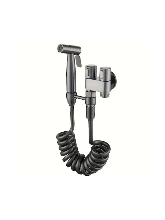 Adaptor cap de duș bideu vas de toaletă premium material aluminiu oțel inoxidabil furtun extensibil 140 cm gri oferte originale Adaptor cap de duș bideu vas de toaletă premium material aluminiu oțel inoxidabil furtun extensibil 140 cm gri oferte originale