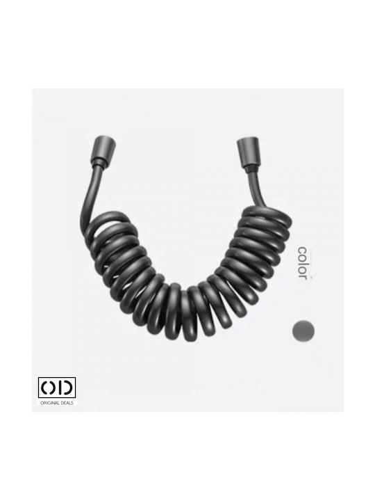 Adaptor cap de duș bideu vas de toaletă premium material aluminiu oțel inoxidabil furtun extensibil 140 cm gri oferte originale