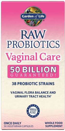 Garden Of Life Raw Probiotics Vaginal Care Συμπλήρωμα με Προβιοτικά 30 φυτικές κάψουλες