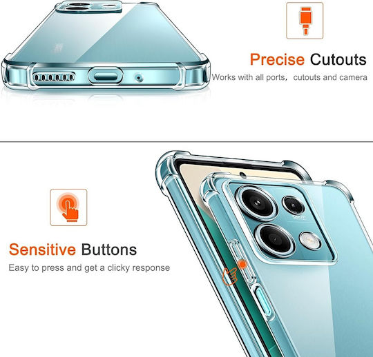 Techsuit Shockproof Clear Umschlag Rückseite Silikon Transparent (Xiaomi 15)
