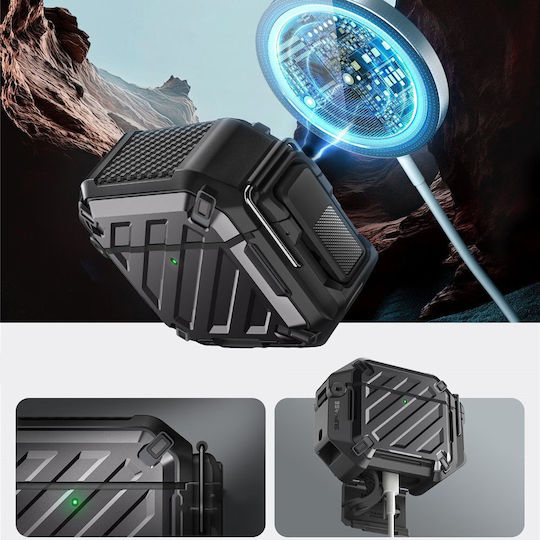 Supcase Unicorn Beetle Θήκη σε Μαύρο χρώμα για Apple AirPods 4