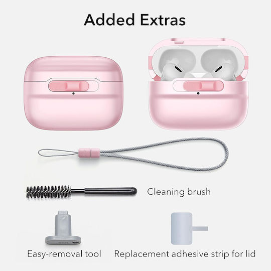 ESR Pulse Magnetic HaloLock Θήκη Πλαστική σε Ροζ χρώμα για Apple AirPods Pro
