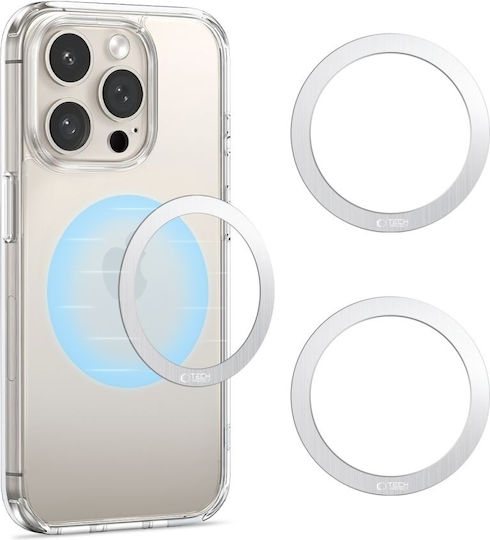 Tech-Protect MagSafe Ring MMP-110 Silver & Silver 2pcs