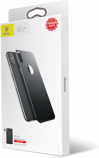 Baseus Back Film 4D Arc Back Tempered Glass Full Coverage Gray