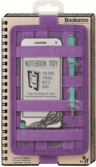 IF Bookaroo Tidy Тетрадка A5 с Бели Страници и Ластик Лилав