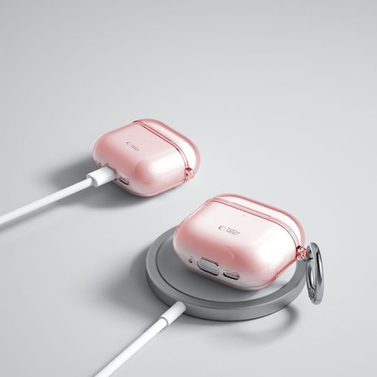Tech-Protect Flexair Case Silicone in Pink color for Apple AirPods 4
