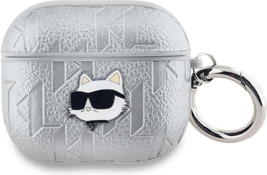 Karl Lagerfeld Case in Silver color for Apple AirPods 3