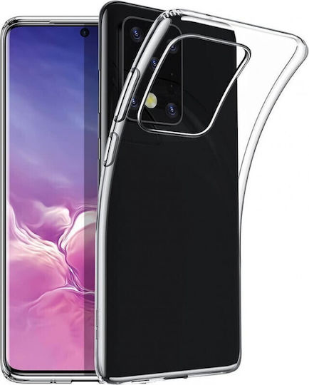 Back Cover Σιλικόνης Λευκό (Galaxy S20)