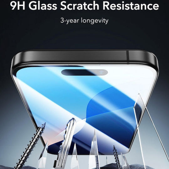 ESR Armorite Tempered Glass Μαύρο (iPhone 16 Pro)