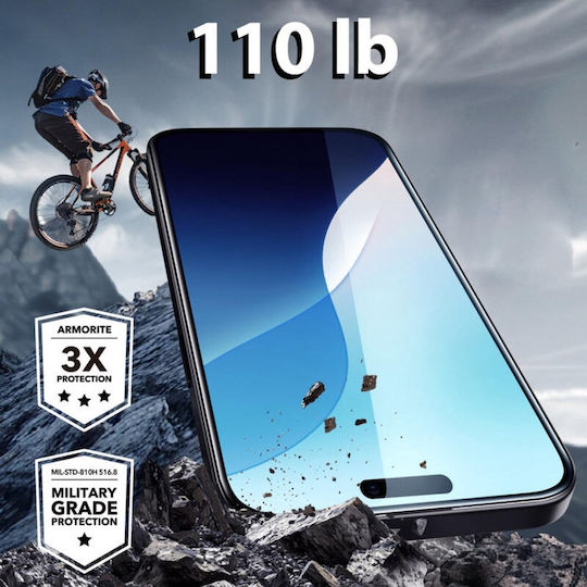 ESR Armorite Tempered Glass Μαύρο (iPhone 16 Pro)