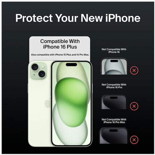 Belkin Screenforce Privacy Tempered Glass (iPhone 16 Plus/15 Plus/14 Pro Max)