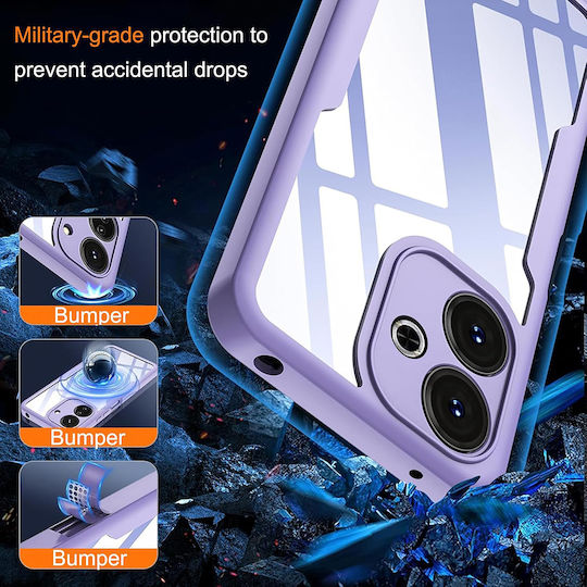 Techsuit ColorVerse 360 Vollschutz Silikon Lila (Samsung Galaxy A16 - Techsuit)