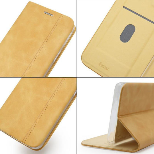 iNOS S-Folio NE Book Piele artificială Mustard (Redmi 10A)