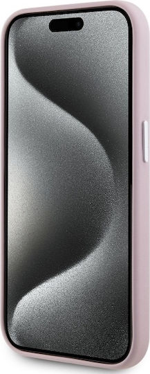 Karl Lagerfeld Fw Metal Plate Magsafe Umschlag Rückseite Kunststoff / Silikon / Leder Rosa (iPhone 15 Pro Max)