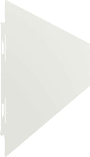 vidaXL Metallgartenbordüre in Weiß Farbe 1.03m x 10cm