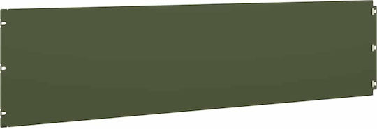 vidaXL Bordură de Grădină din Metal în Culoarea Verde 1.03m x 25cm