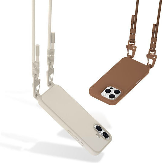 Tech-Protect Magnecklace Back Cover Beige (iPhone 14 Pro)