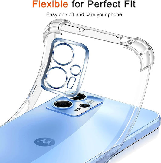 Techsuit Shockproof Clear Silicone Motorola Moto G35 Clear