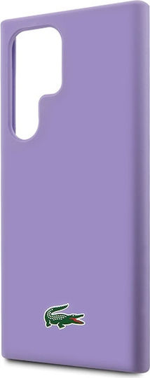 Lacoste Silicone Silicone Задна корица Пластмаса / Силикон Лилав (Galaxy S23 Ultra)