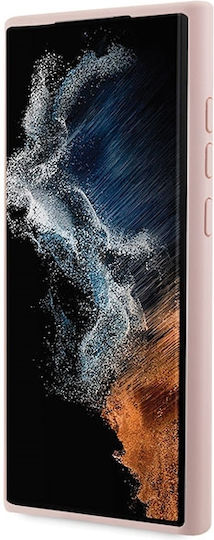 Lacoste Silicone Silicone Задна корица Пластмаса / Силикон Розов (Galaxy S23 Ultra)