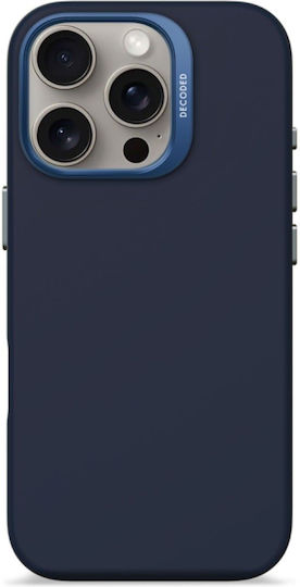 Decoded Umschlag Rückseite Silikon 1.2mm Marineblau (iPhone 17 Pro / iPhone 16 Pro)