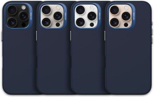 Decoded Umschlag Rückseite Silikon 1.2mm Marineblau (iPhone 17 Pro / iPhone 16 Pro)