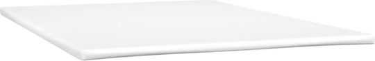 Double Bed Upholstered with Fabric Light Gray with Slats and Mattress 160x210cm