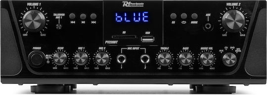 Power Dynamics PV220BT Τελικός Ενισχυτής Hi-Fi Stereo 953.030 Μαύρος