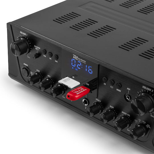 Power Dynamics PV220BT Τελικός Ενισχυτής Hi-Fi Stereo 953.030 Μαύρος