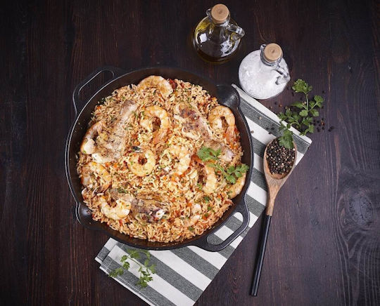 Victoria Pan aus Gusseisen mit Emaillebeschichtung 33cm