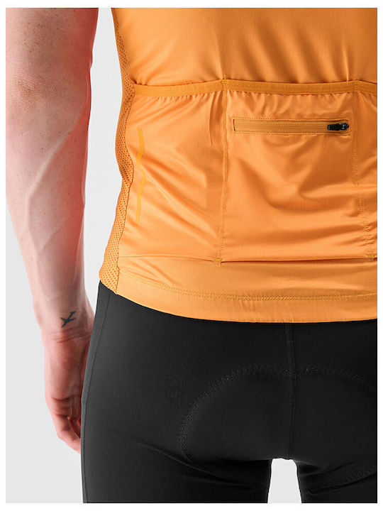 4F Fahrradtrikot Männer Kurze Ärmel Fahrradtrikot Straße Orange