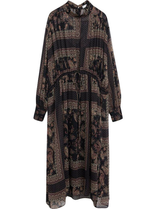 Midi Shirt Dress Dress Black