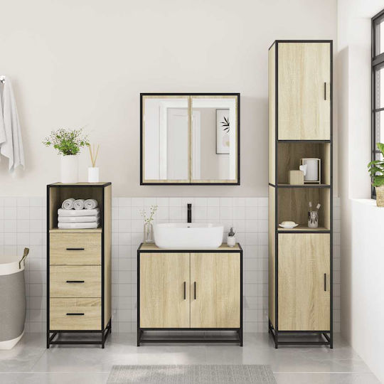 vidaXL Cabinet de baie L35xA37.5xÎ100cm Sonoma