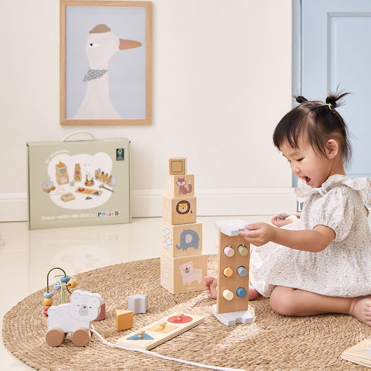 Viga Toys Stacking Toy made of Wood for 18++ Months
