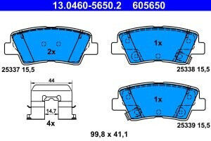 Ate Disc Brake Pad Set