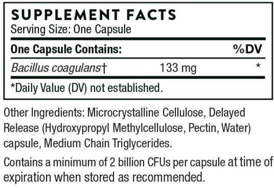 Thorne Bacillus Coagulans Пробиотици 60 капси