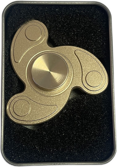 Fidget Spinner Golden Three Leaves Χρυσό Σπίνερ
