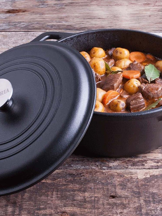Victoria Dutch Oven Round Cast Iron 3.8lt 1pcs