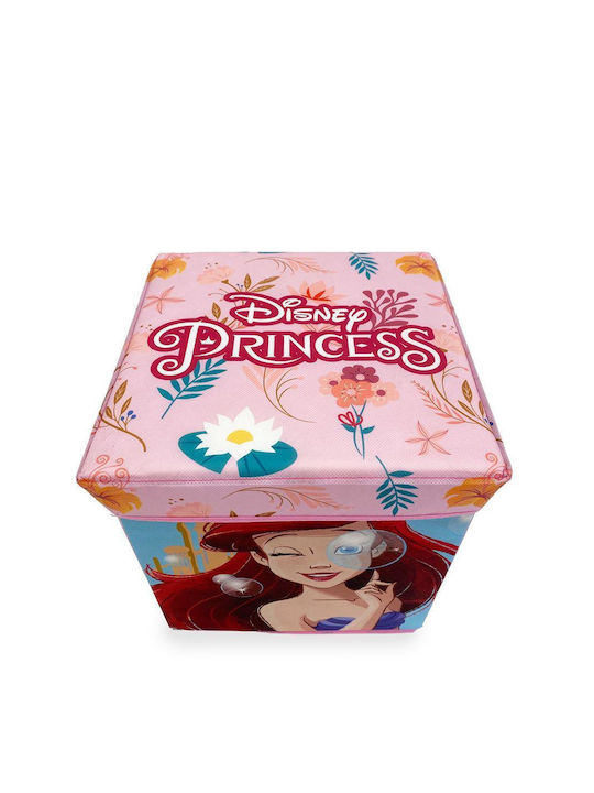 Disney Home Prinzessin 08 Hocker-Box 30x30x30 Koralle 100% Polyester