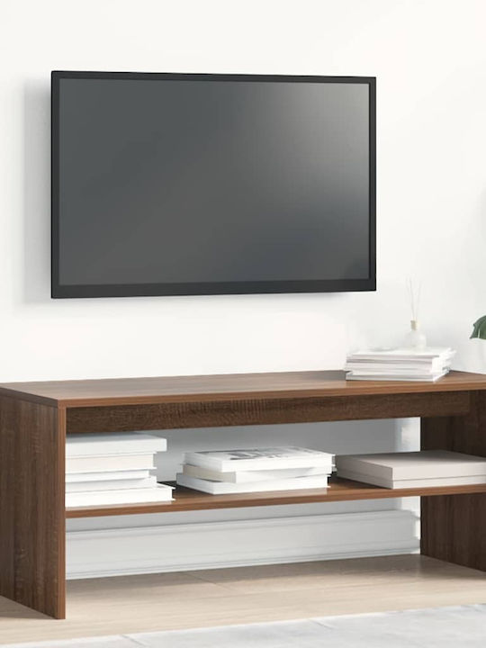 TV-Möbel Hölzernes Brown Oak L100xB40xH40cm