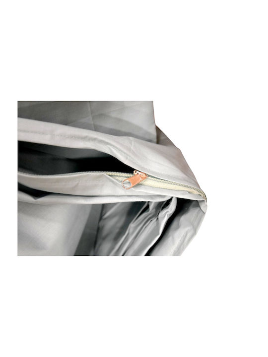 Decotelia Duvet Cover Set Cotton Queen with 2 Pillowcases 220x240 Grey