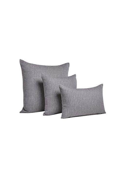 Bed&Bath Decorative Pillow Case from 100% Cotton Anthracite 30x50cm