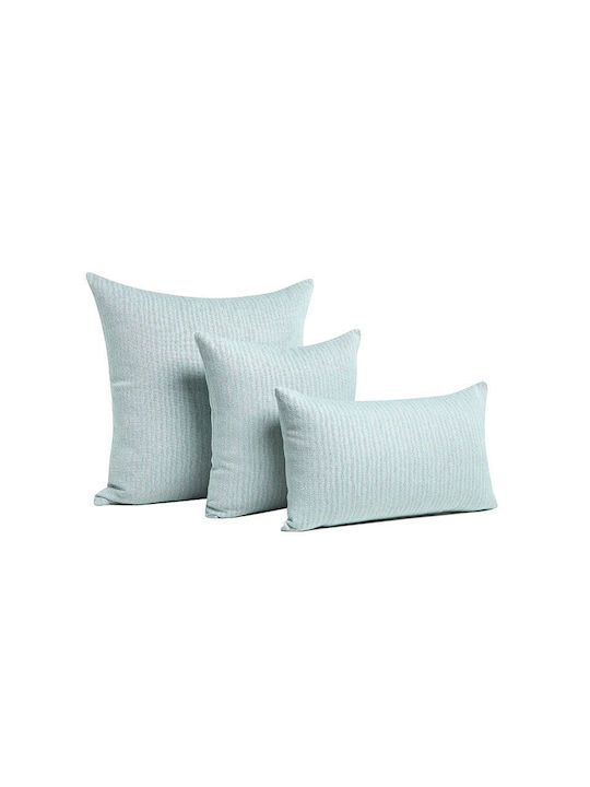 Bed&Bath Διακοσμητική Μαξιλαροθήκη από 100% Βαμβάκι Aqua 30x50εκ.