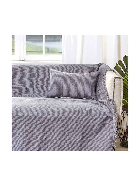 Bed&Bath Decorative Pillow Case from 100% Cotton Anthracite 30x50cm