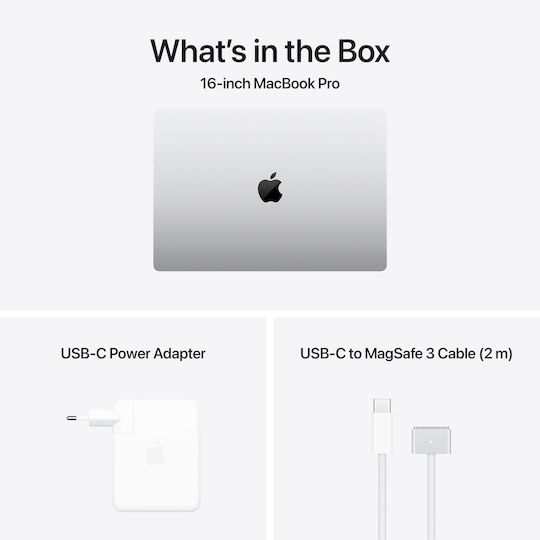 Apple MacBook Pro (2024) 16.2" Retina Display 120Hz (M4 Pro-14-Core/24GB/1TB SSD/20-Core GPU) Сребрист (GR клавиатура)